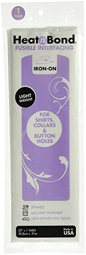 Thermoweb Heat'n Bond Light Weight Iron-On Fusible Interfacing-White 20"X36" 2 PACK