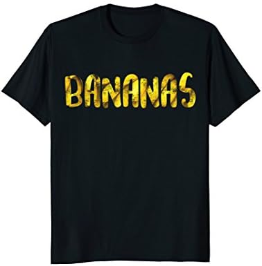 Mens Bananas T-Shirt Funny Banana Shirt XL Black