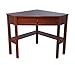 Target Marketing Systems Wood Corner Desk with One Drawer and One Storage Shelf, Cherry Finish