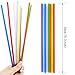 Tomnk 300pcs 10.3 Inches Plastic Straws, Disposable Drinking Straws Extra Long Assorted Bright Colors