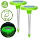 Livin' Well LED Solar Mole Repellent Stakes - 2pk Ultrasonic Solar Powered Rodent Repeller Yard Spikes, Mole Control to Get Rid of Moles, Voles and Gophers primary
