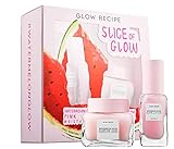 Glow Recipe Slice Of Glow Set! Watermelon Glow Sleeping Mask And Watermelon Glow Pink Juice Moisturizer! Formulated with Watermelon Extract, Hyaluronic Acid And Antioxidants! Vegan And Cruelty Free!