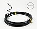 Anodized Aluminum Bonsai Training Wire 5-Size Starter Set with Canvas Bag - 1.0mm, 1.5mm, 2.0mm, 2.5mm, 3.0mm (147 feet total) - Choose Your Color (5 Sizes, Black)