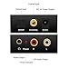 MISOTT Audio Digital to Analog Converter DAC SPDIF Toslink Coaxial to Analog Stereo Audio L/R Adapter with 3.5mm Jack Optical Cable for PS3 PS4 XBox DVD Apple TV Roku Player Home Cinema System AV Amps
