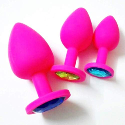 MVNTOO Top Grade to-ys Big Large Head anale Balls Silicone s anale But-t Plu-g to-ys for Women Men Couples Ass Product 9.5 * 3.8CM,Pink