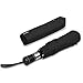 Saiveina Umbrella,Travel Umbrella 8 Ribs 210T Folding Waterproof Umbrellas Women and Men Auto Open Close Umbrella (Black)