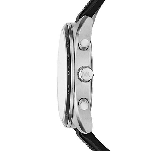 Michael-Kors-Mens-Dane-Quartz-Stainless-Steel-and-Silicone-Casual-Watch-ColorBlack-Model-MK8611