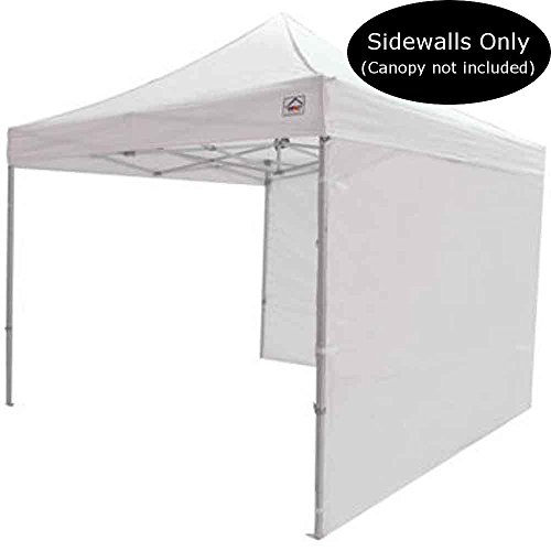 Impact Canopy 10 x 10 Canopy 2 Sidewalls, Outdoor Gazebo Canopy Replacement Walls Only, White