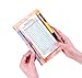 Waitress Book Marble Server Book with Money Pocket Pen Holder Server Book Fit Restaurants Check Presenter Waitstaff Organizer fit Server Apron (Marble Colorful)