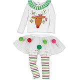 Kids Long Sleeve Pajamas Christmas Set Elk Print