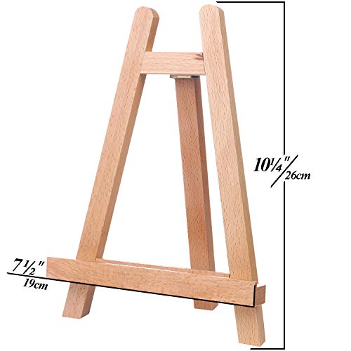 10¼" Tall Tabletop Easel - ATWORTH Small Wood Easel Painting Display Easel A-Frame