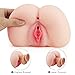 Masturbator Pussy Ass Sex Doll for Men - Adorime 3D Realistic Tight Vagina Anus Butt Adult Sex Toys for Male Masturbation, Lifelike Virgin Big Booty Labia Clitoris with 2 Holes(Size:5.6