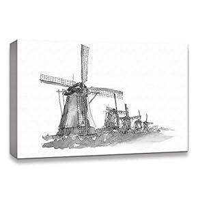 wall26 Canvas Wall Art Freehand Sketching of Scenery...