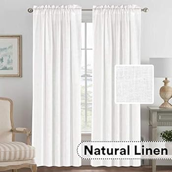 Amazon Com Stone Beam Textured Slub Cotton Curtain Panel With