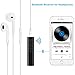AROUSE Bluetooth Receiver 4.1 Wireless Audio Receiver Headphone Adapter 3.5mm AUX Jack Hands-Free Clip Design Bluetooth Audio Adapter Compatible Home/Car Audio Stereo System, Black