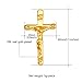 U7 Crucifix Cross Lapel Stick Pin Tie Hat Bag Scarf Badge Brooch,2 Pcs, 1 Gold, 1 Platinum