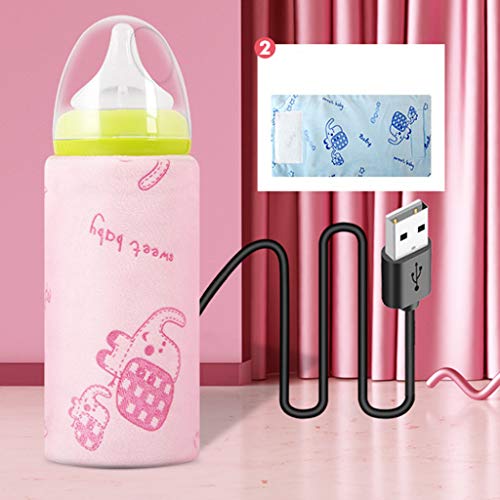 Redvive Top USB Baby Bottle Warmer Portable Travel Milk Warmer Infant Feeding Bottle Heated