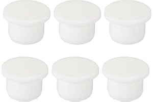 MECCANIXITY Silicone Rubber Hole Plug Soft Flexible Stopper for 13-14mm Hole White 6 Pieces