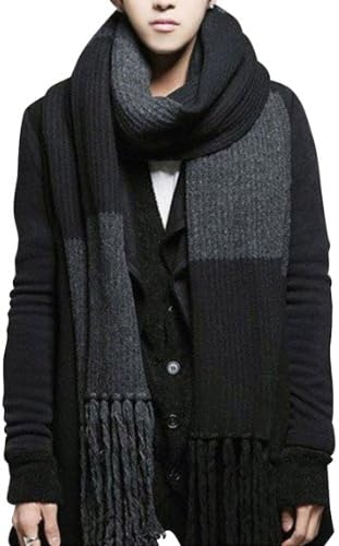 YYX Winter Fashion Womens Men Warm Soft Knitted Long Scarf Shawl