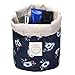 HOYOFO Travel Drawstring Bags Cosmetics Makeup Bags Barrel Toiletry Bag Quick Packing Storage Organizer, Flowers