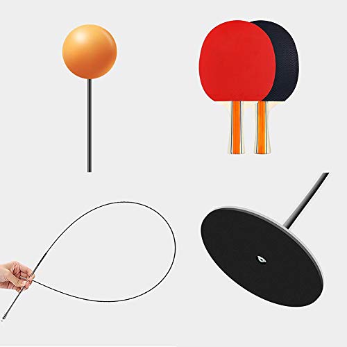 isilky Table Tennis Trainer,Paddle Tennis Training Equipment Rebound Robot, Table Tennis Rebound Trainer, Fixed Shaft Rapid Backbound Machine for Ping Pong Ball Training - Thumbnail 3