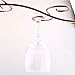 Buytra Under Cabinet Wine Glass Rack Stemware Holder for Home Bar, Holds up to 8 Glasses