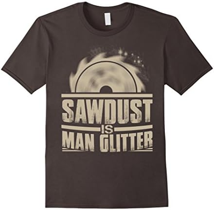 Mens Sawdust is man Glitter shirt XL Asphalt