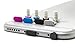 PortPlugs - Aluminum Finish Dust Plug Set - Charger and Headphone Jack Plugs- Compatible iPhone 5, SE, 6, 6s, Plus, iPad Air, iPod 5, 6 – Includes Holders (Gray)