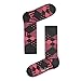 Happy Socks Men's 1Pk Combed Cotton Argyle Crew Sock-Grey and Pink-9-11