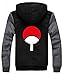 Holran Anime Naruto Uchiha Sharingan Thicken Jacket Cosplay Hoodie