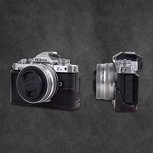 Case for Nikon Z fc Zfc, Rieibi PU Leather Protective Camera Case for Nikon Z fc Zfc