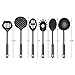 Chef Buddy 6-Piece Kitchen Utensils Set – Plastic Cooking Tools - Includes Essential Spatulas, Spoons, and Gadgets for Every Home Cook (Black)
