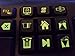 Multimedia Keyboard Stickers with Fluorescent Inlays Plus USB Light. Extra Large Symbols. Inlays (Not Printed). Will Not Wear or Fade. U.S. English Laptop & PC