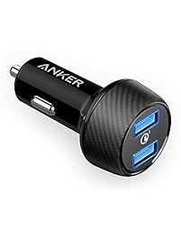 Anker 39W Dual USB Car Charger with Quick Charge 3.0, PowerDrive Speed 2 for Galaxy S7/S6/Edge/Plus, PowerIQ for iPhone X/8/7/6s/Plus, iPad Pro/Air 2/mini, LG, Nexus, HTC and More