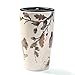 Minigift Ceramic Coffee Mug，Travel Cup with Lid,Handmade Milk Mug 16oz -Squirrel