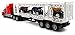 Velocity Toys Racing 500 Trailer Remote Control RC Transporter Semi Truck Ready to Run w/ 3 Toy ATVs (Colors May Vary)