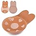 Women Adhesive Strapless Breast Lift Nipplecovers Sticky Invisible Backless Bra (X-Large(Suits for DD/E Cup), Beige)