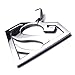 TEMEGO Jewelry Mens Stainless Steel Polished Pendant Vintage Superman Necklace, Silver