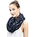 Lina & Lily Beagle Dog Print Women's Infinity Scarf Lightweight (Navy Blue)