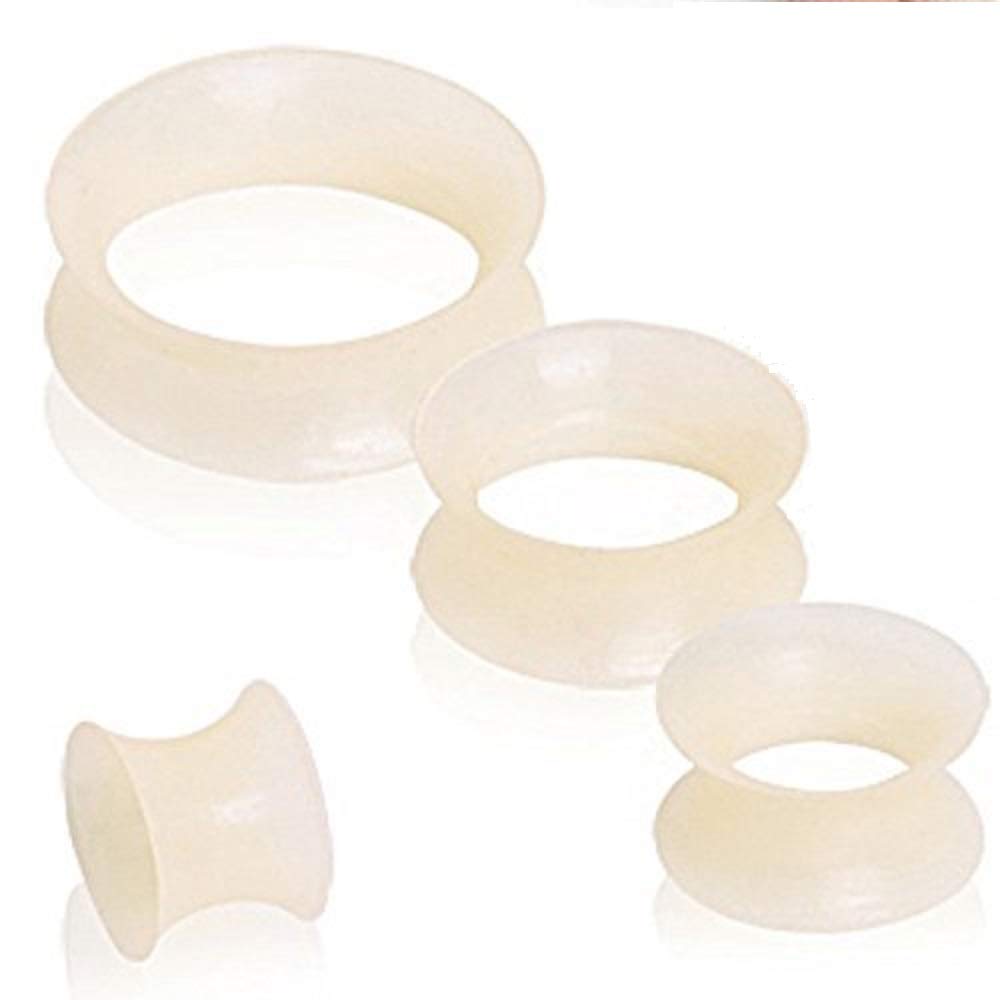 WildKlass Jewelry Adult Silicone Earskin Flesh Tone Plug 1/2"