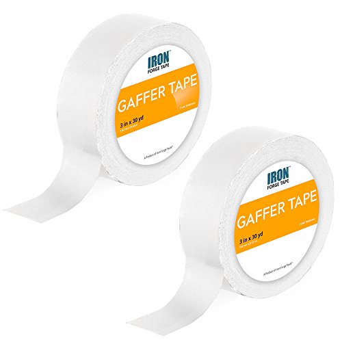 White Gaffers Tape 2 Pack - 3in x 30 Yards Gaffer Tape Roll