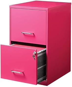 Amazon Com Scranton Co 2 Drawer File Cabinet In Pink Office Products