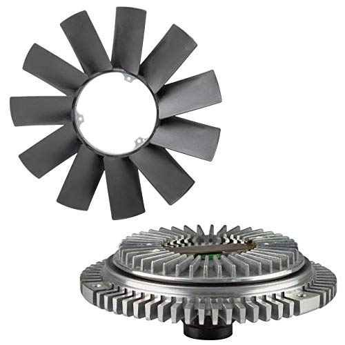 TOPAZ Engine Cooling Fan Clutch + Fan Blade Replacement for BMW E36 E46