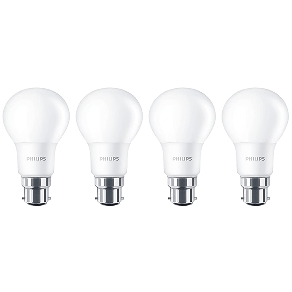PHILIPS 4 x 8w = 60w BC B22 Bayonet Cap Warm White LED GLS Classic Lightbulbs