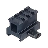 UTG Hi-Profile Compact Riser Mount, 1" High, 3 Slots (Sports)