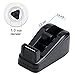 Ktrio Mini Desktop Tape Dispenser Desk Tape Dispensers for 1/2 or 3/4 Inch Magic Tape Invisible Tape with 1 Inch Core, Non-Slip Tape Holder 4.0x2.2x1.7 Inch 2 Pack Black