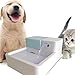 Uniclife 0.5 Gallon Pet Water Fountain for Dog and Cat Small Cuboid Automatic Electric Drinking Bowl with LED Light Filter and Water Pump Accessories Inside the Fountain Body