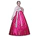 Female Korean Hanbok Traditional Dress Palace Korea Wedding Dance Costume Oriantal Dae Jang Geum Costume for Stage (L, Rose Red)