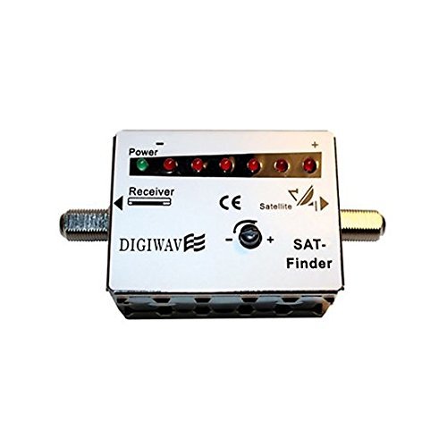 Satellite Signal Meter Finder Locator with LED Read Out Analogue Metal Case Pocket Sized Satellite Signal Finder LNB Receiver Powered Antenna Alignment