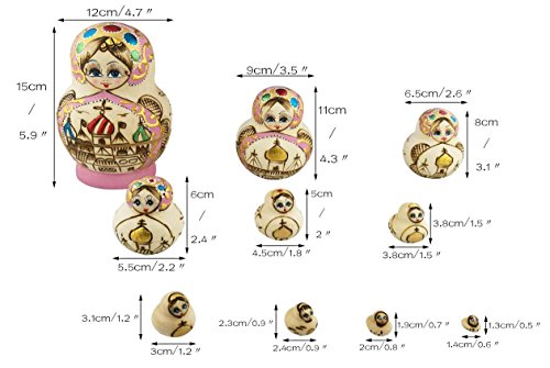 3 Beautiful+Handmade+Matryoshka+Birthday+Decoration